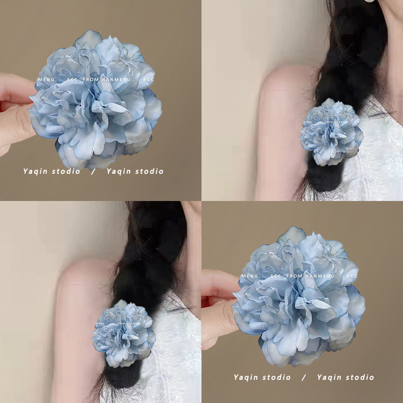 牡丹花朵发夹仿真花朵发卡