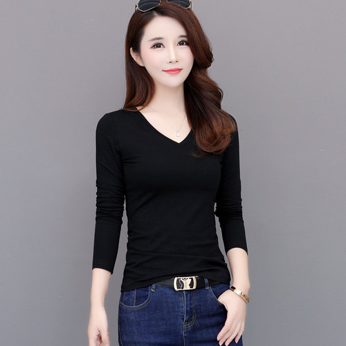 送运费险-纯棉打底衫长袖T恤上衣