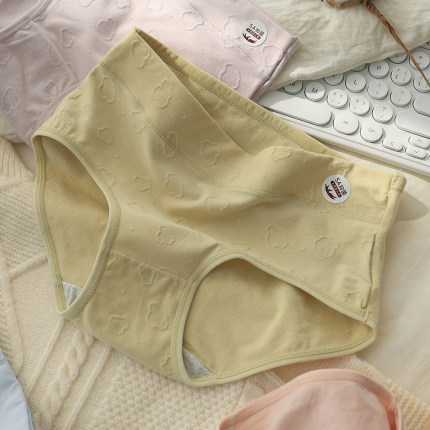 【云朵泡泡】四季款婴儿棉中腰少女生内裤5a抑菌裆透气女士三角裤