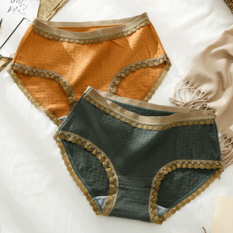 3条装内裤女纯棉抑菌裆中腰透气收腹女士三角裤裸感复古女生短裤,女士内衣/男士内衣/家居服,女三角裤,淘宝优惠券,粉丝福利购,淘宝优惠卷