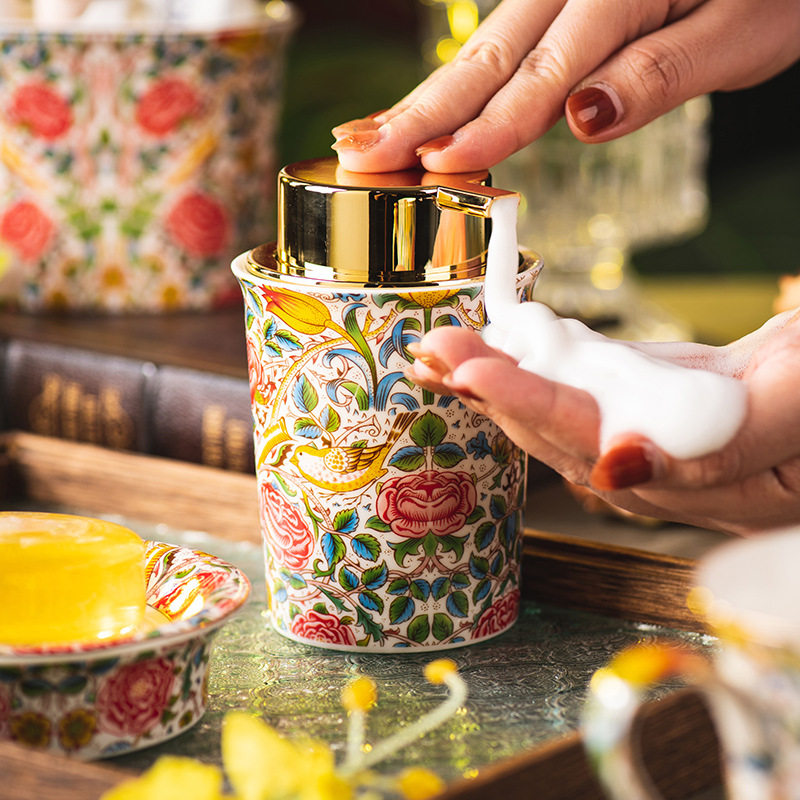 家用商用复古高档陶瓷慕斯分装瓶