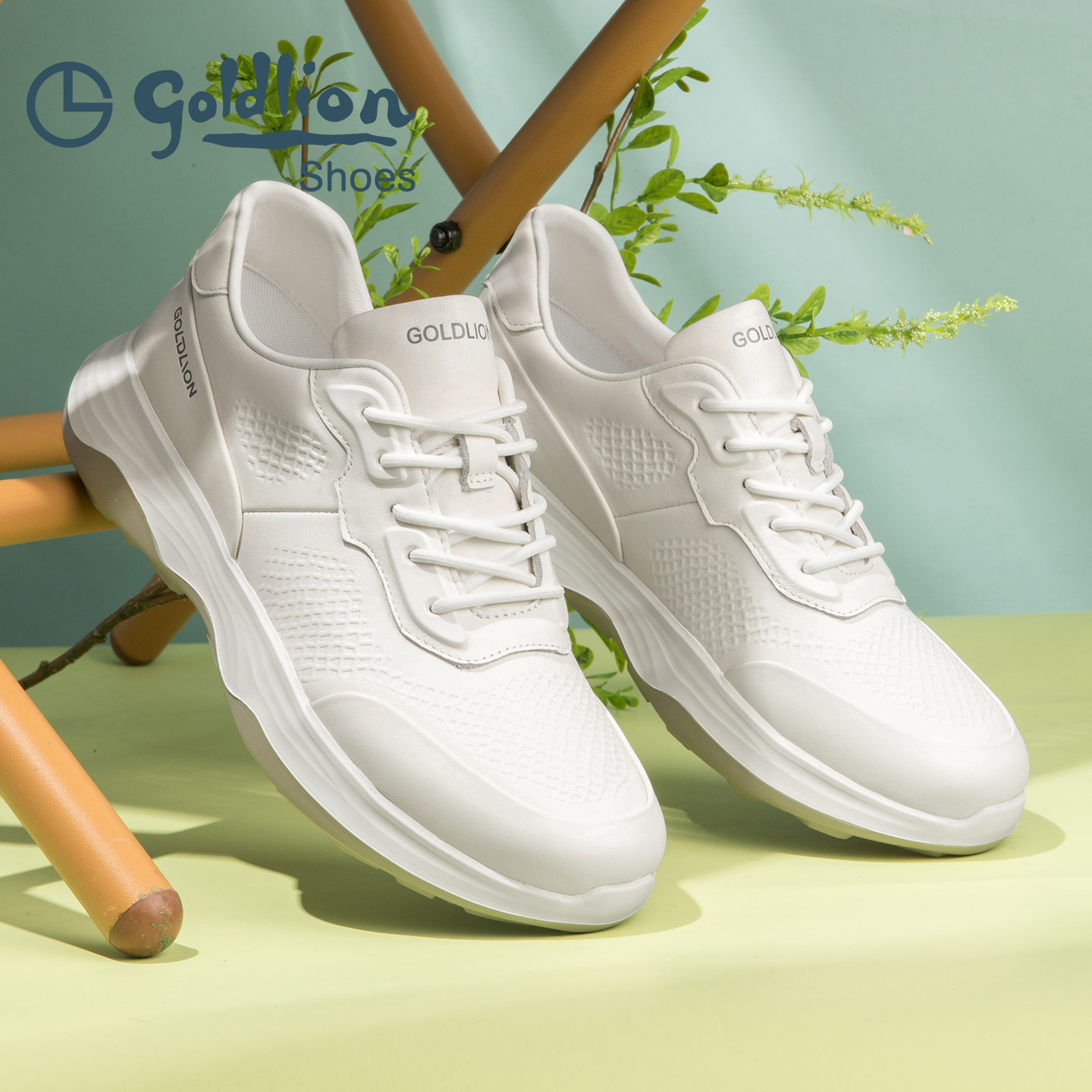 金利来男士小白鞋春季新款轻便高回弹不累脚日常休闲运动简约百搭,流行男鞋,时尚休闲鞋,淘宝优惠券,粉丝福利购,淘宝优惠卷