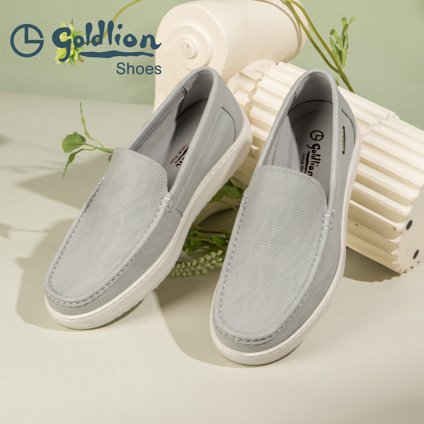 金利来男鞋2026春季新款休闲羊皮豆豆鞋轻质柔软套脚免系一脚蹬,流行男鞋,乐福鞋（豆豆鞋）,淘宝优惠券,粉丝福利购,淘宝优惠卷