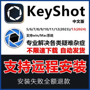 KeyShot2024/23/11/12/13/10渲染软件远程安装包服务送教程材质KS