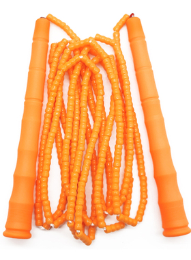 纯色软珠节学校班级学生专用初学入门跳绳专业竹节绳竹节花式花样