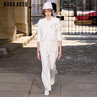 连体裤 腰部镂空无袖 B1ECW57020 周BORAAKSU2024初夏新品 伦敦时装