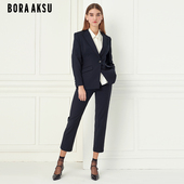 裤 商场同款 优雅立体裁剪羊毛西装 新款 B1CAW51280 BORAAKSU2022春季