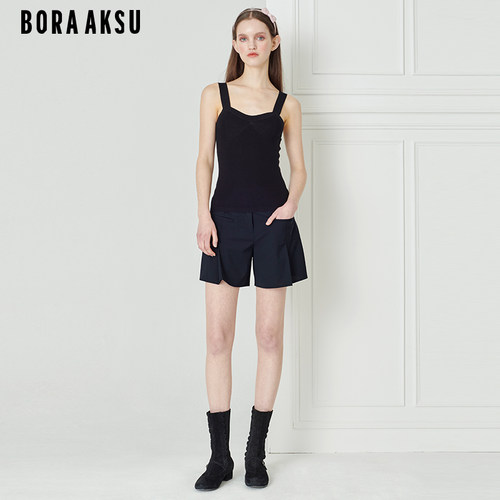 BORAAKSU百搭简约羊毛休闲短裤
