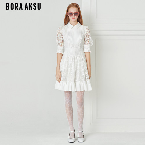 BORAAKSU法式甜美蕾丝连衣裙