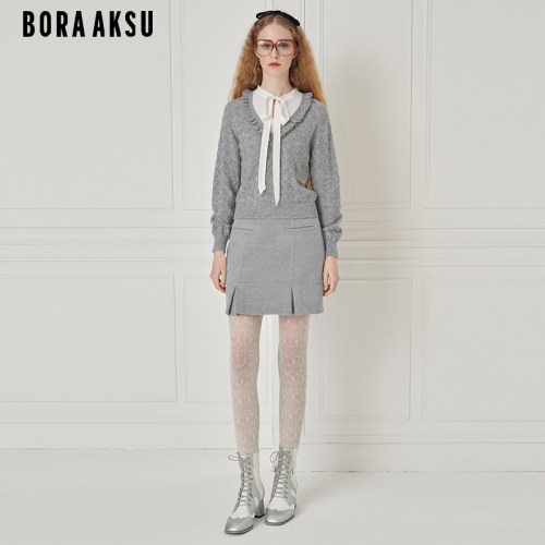 BORAAKSU系带仿两件针织套头衫