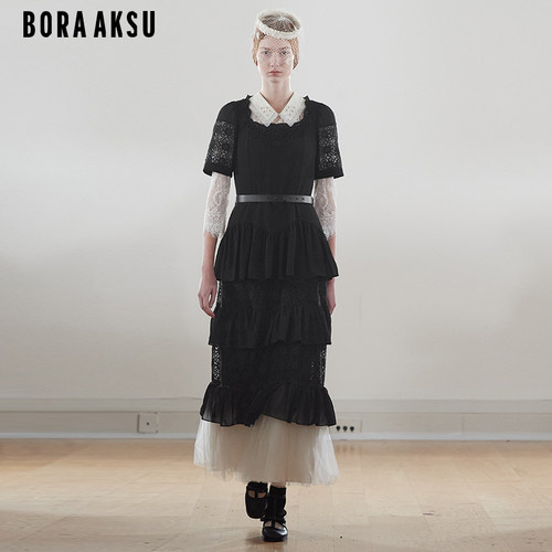 BORAAKSU蕾丝拼接连衣裙