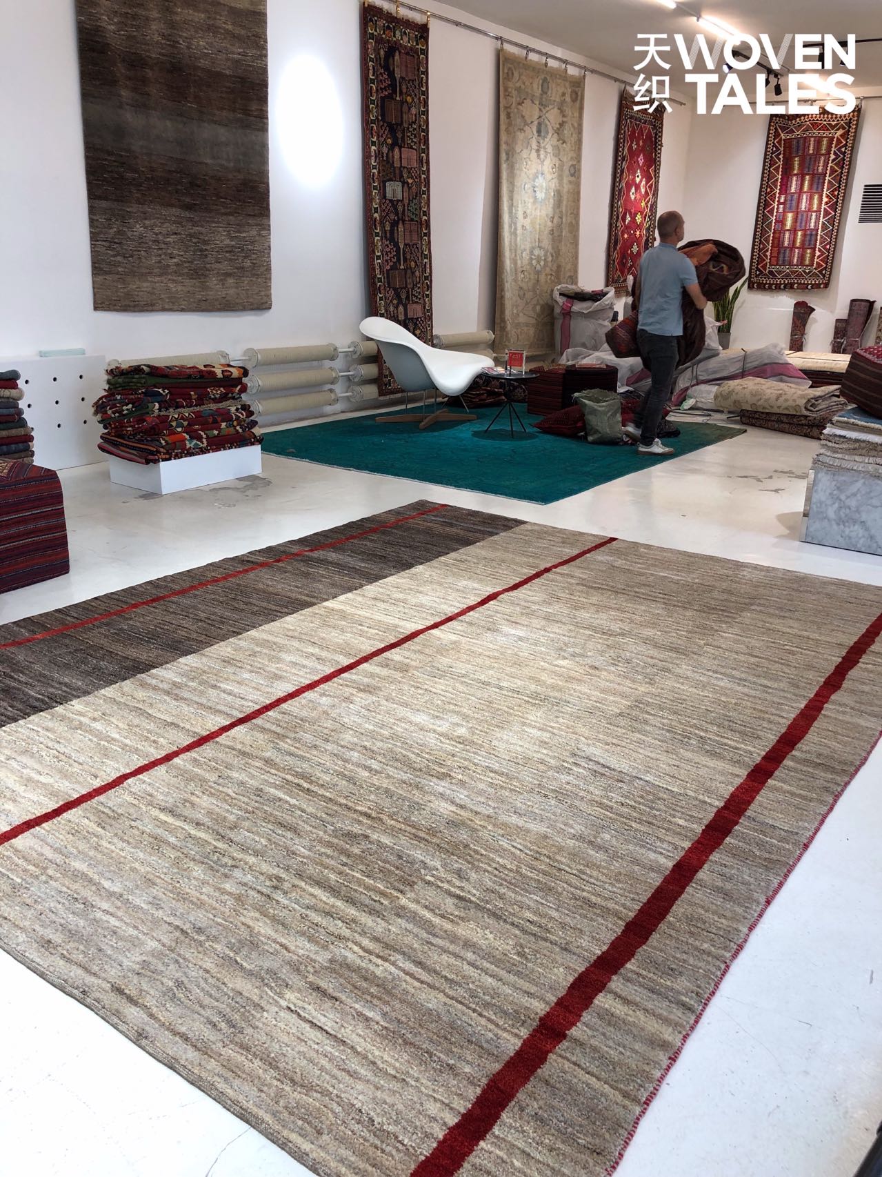 天织进口手工羊毛现代地毯客厅