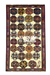 WOVENTALES天织中东进口手工羊毛Qashqai地毯部落民族风格 198x120