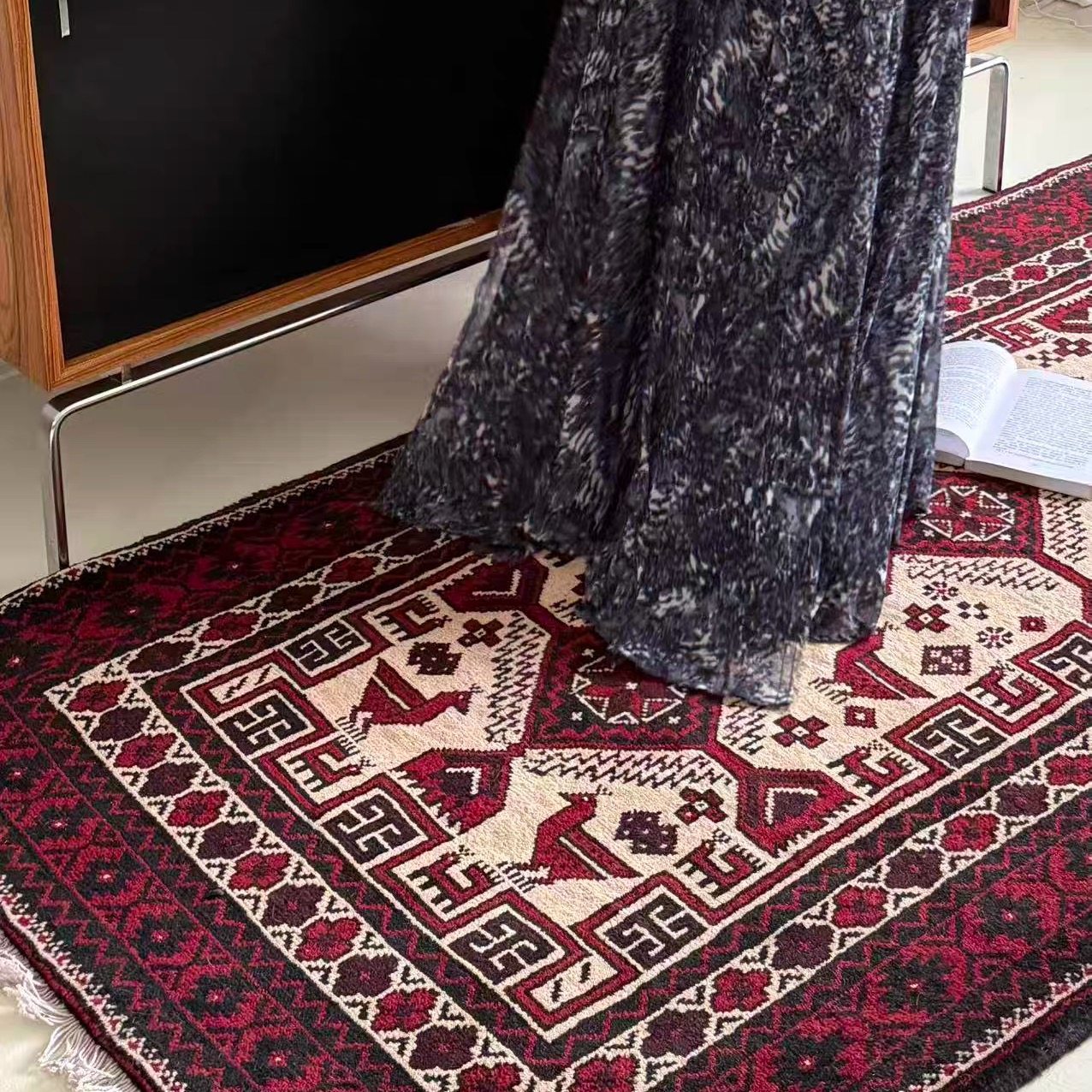 WOVENTALES天织中东进口手工羊毛Baluch波斯地毯210x105