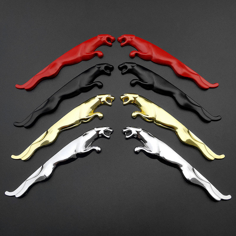 汽车改装标贴豹子金属贴3d立体侧贴猎豹车贴捷豹标志贴个性装饰贴