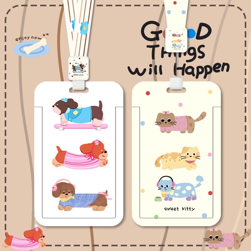 学生校园卡套挂绳挂脖饭卡保护套