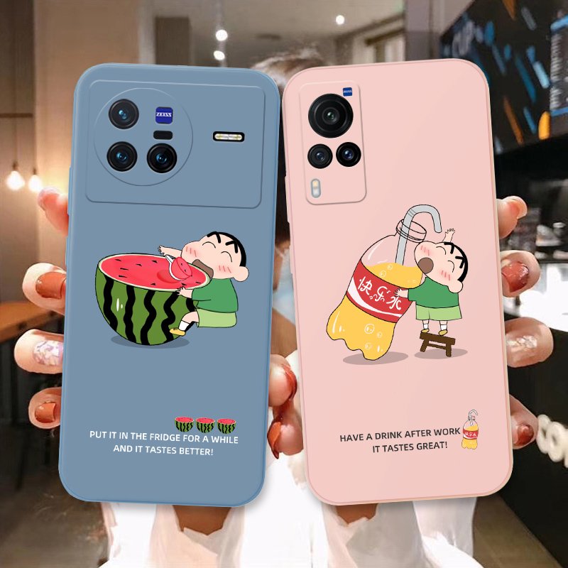 小新吃瓜防摔硅胶手机壳