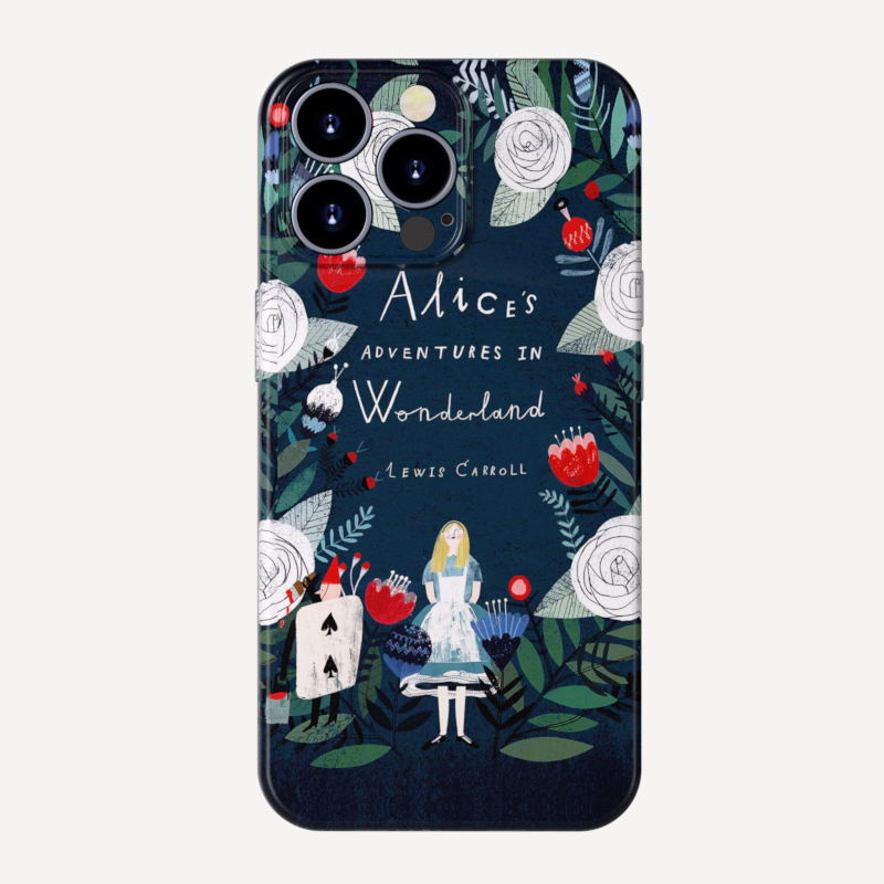爱丽丝花朵手机壳小众全包图案