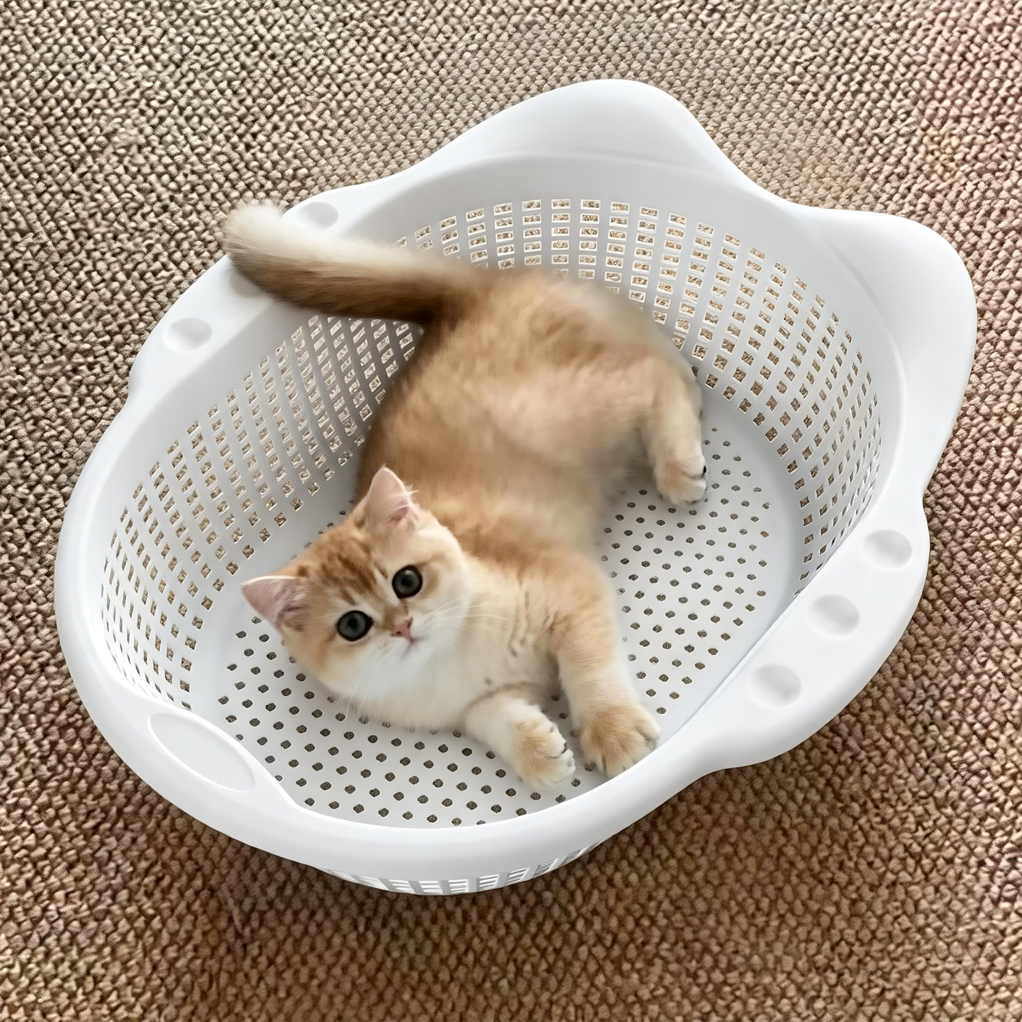 菜篮子猫窝夏季清凉透气猫床四季