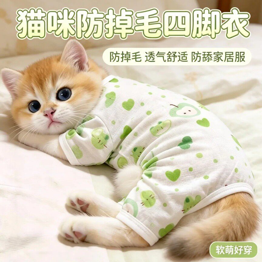 猫咪衣服夏季轻薄透气防掉毛四脚