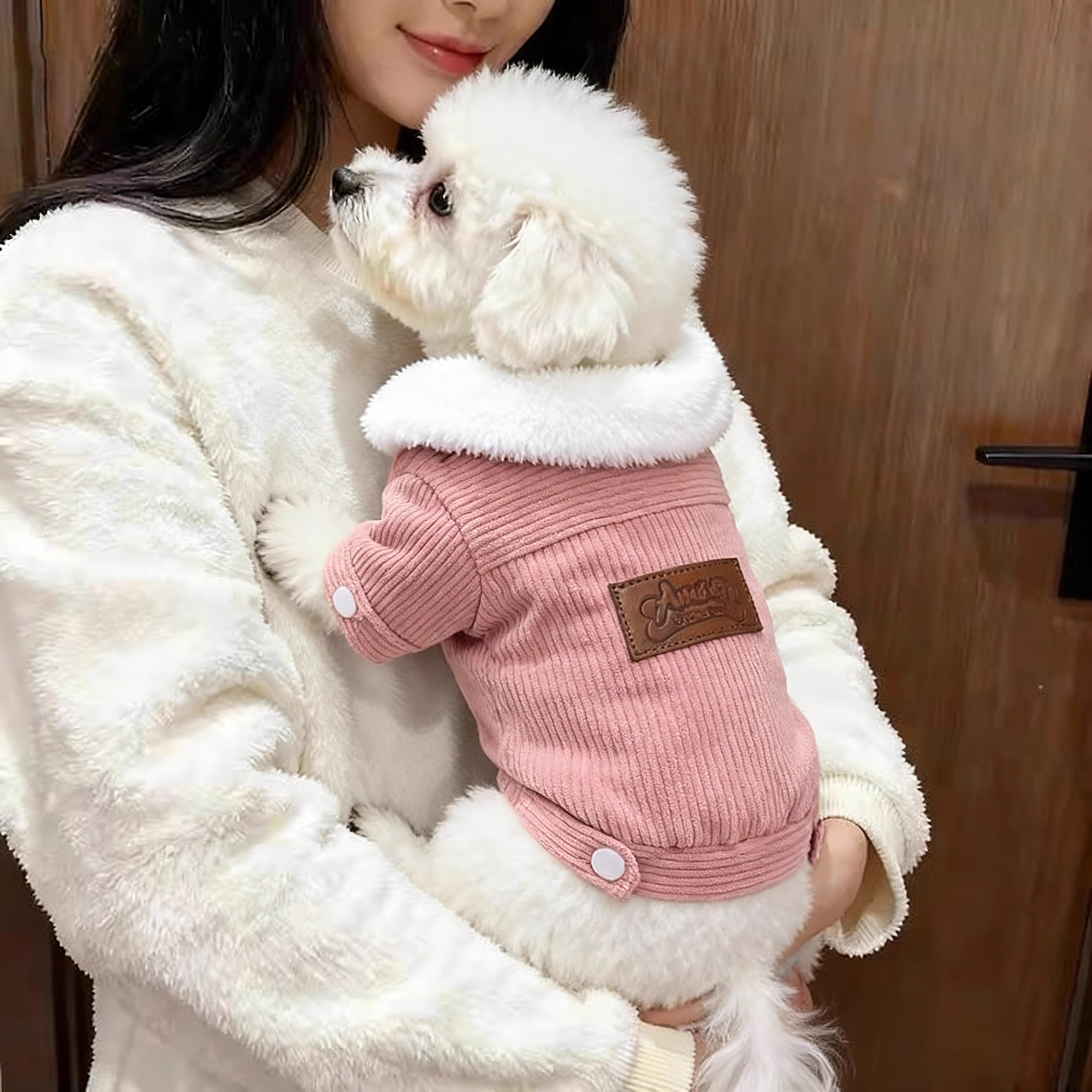 狗狗衣服冬季超厚灯芯绒马甲保暖