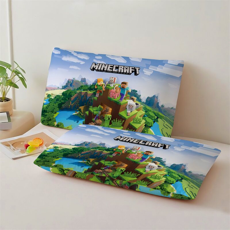 学生宿舍卡通单人枕头我的世界动漫游戏枕芯儿童卧室记忆棉护颈枕