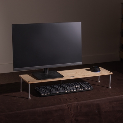 【新品】愿景电脑增高架 爆款桌面抽屉木金属设计木 制吉家居