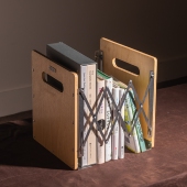 制吉家居 木材金属颜值层板耐用通用 新品 林语折叠书挡