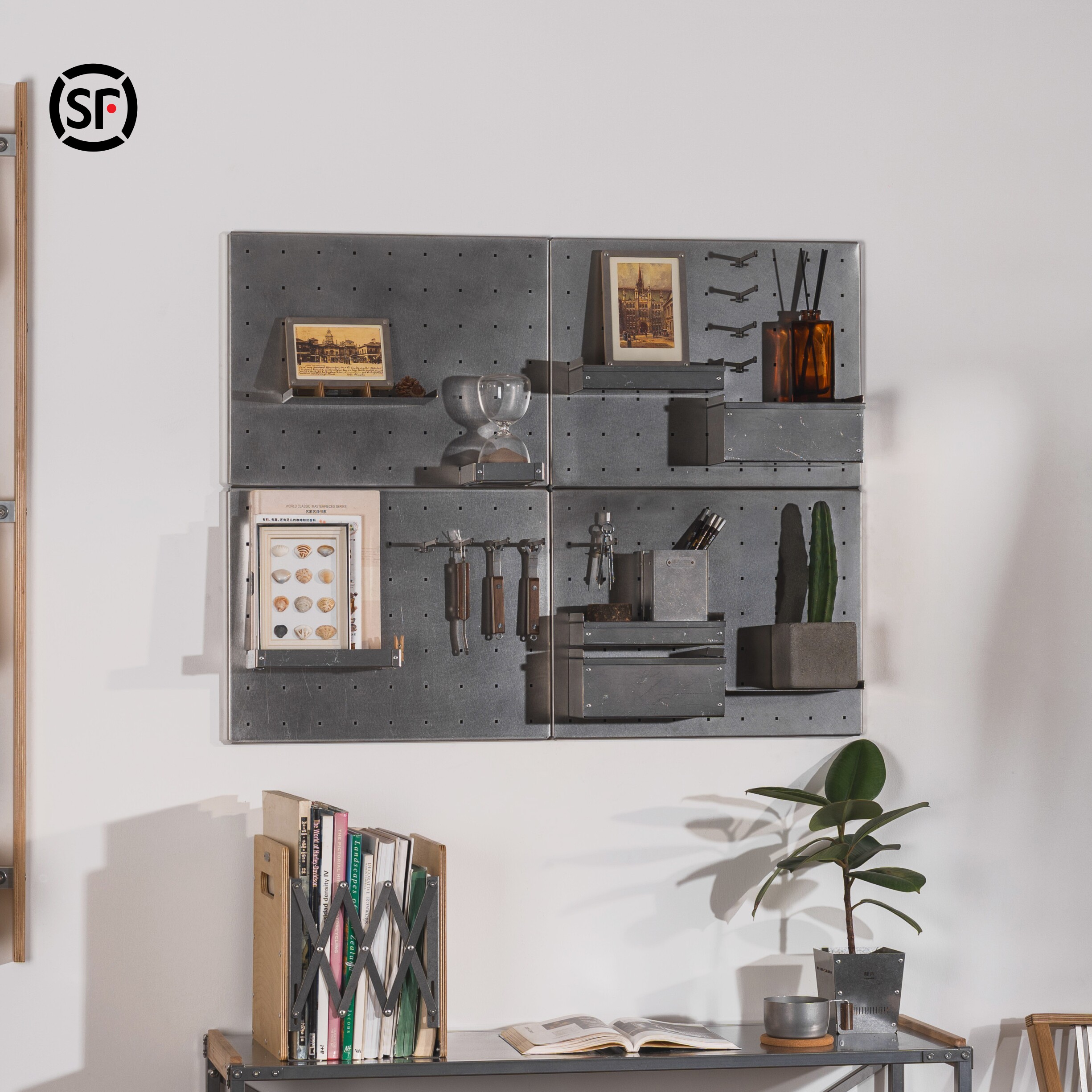 【新品】模块洞洞板 装饰架置物架壁挂家用DIY不锈钢 制吉家居