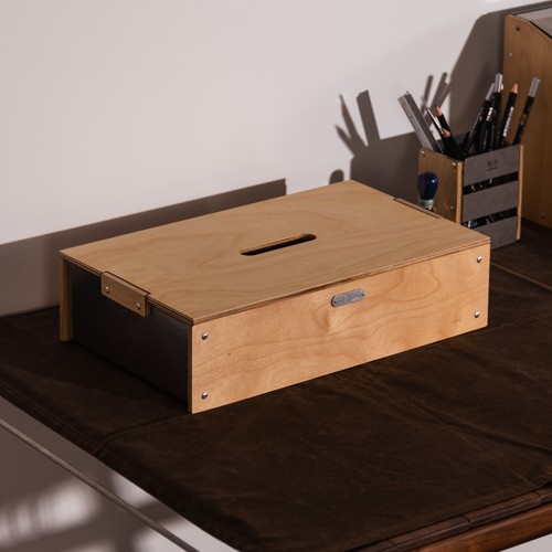 【新款】江堤木箱 迷你免便携桌面通用带盖 制吉家居