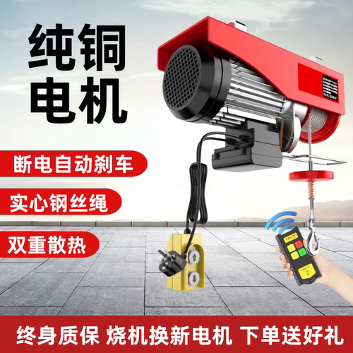 微型电动葫芦220V家用小型吊机1/