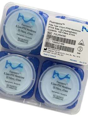 FGLP02500密理博0.22um聚四氟乙烯PTFE白色疏水光面表面滤膜