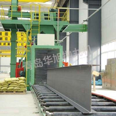 现货角钢槽钢喷砂除锈机 角铁抛丸清理设备