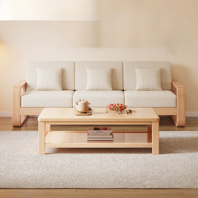 小户型沙发床两用可拆洗布艺沙发实木沙发组合单双三人位沙发