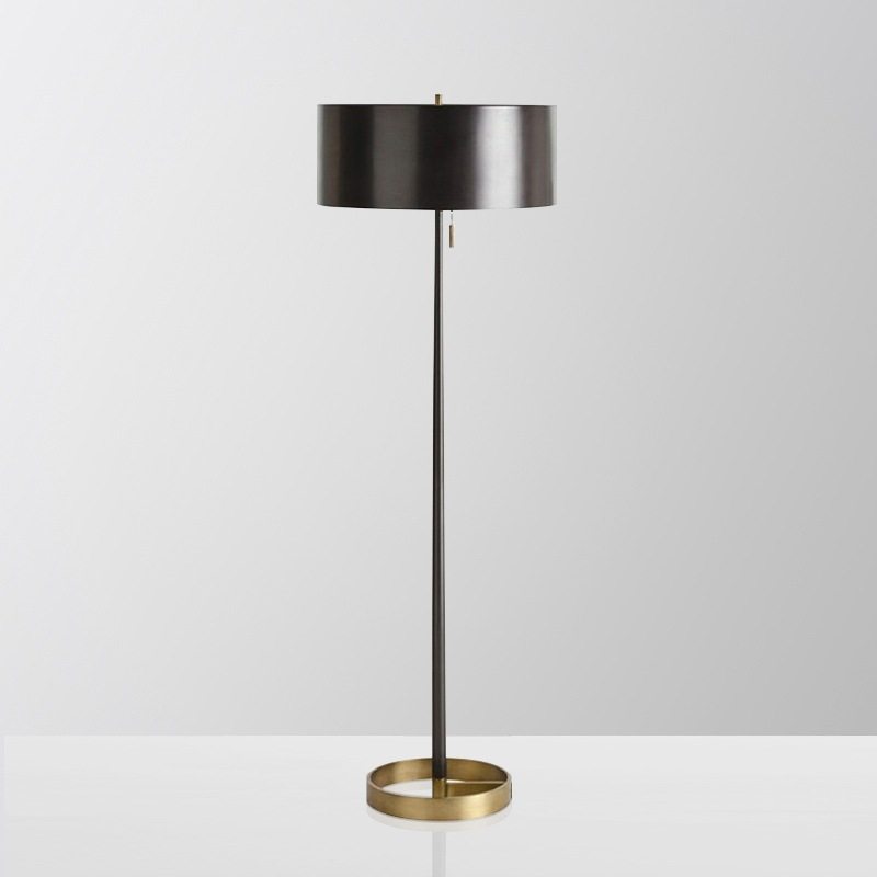 铁艺简约工业风落地灯卧室客厅样板间美式现代创意落地灯