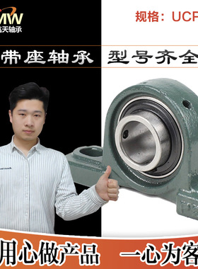 HTMW 铸铁/铸钢材质UCP314 UCP316带座立式轴承 外球面立式轴承座