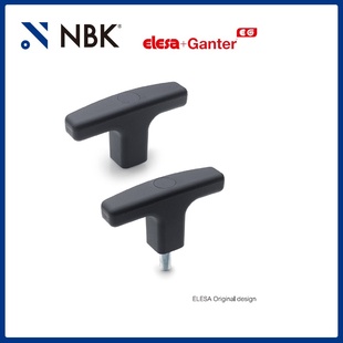 L.652 可调节T形手柄 黑色亚光饰面 NBK 高科技聚合体 ELESA