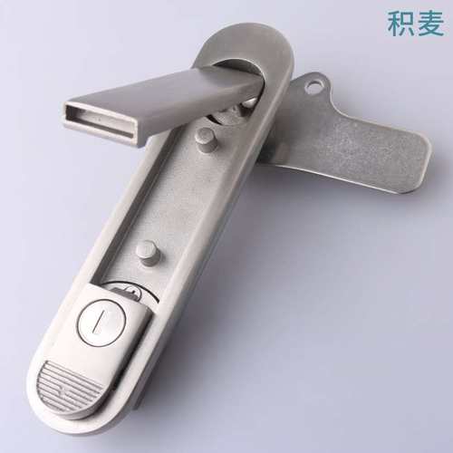 新AB302配电箱电柜锁新AB303弹跳式锁 机械箱锁 304不锈钢平面锁