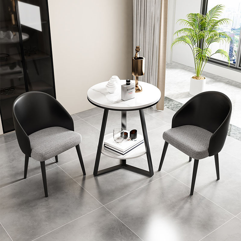 北欧餐椅现代简约凳子餐厅椅时尚创意皮布艺酒店洽谈靠背椅子