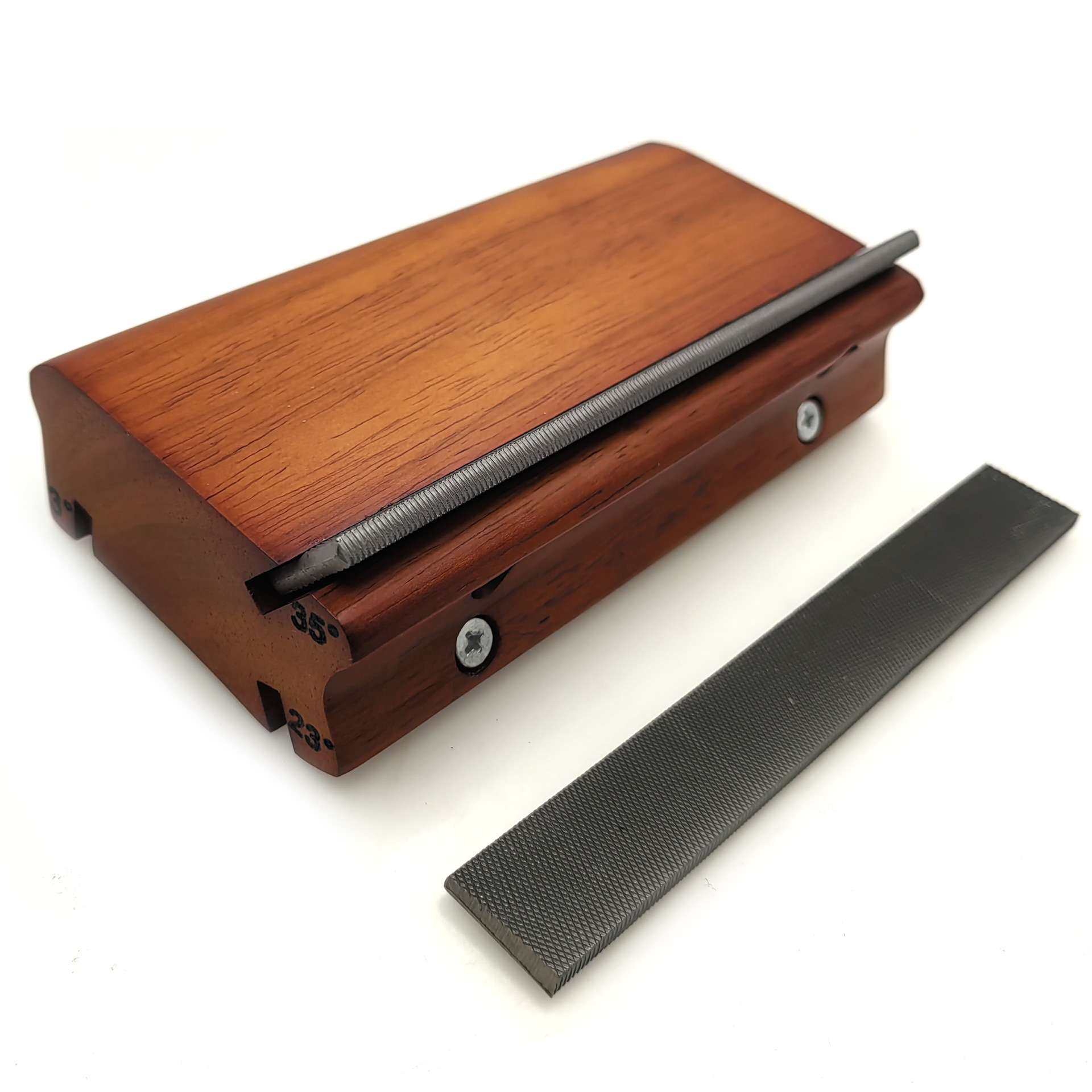 3/23/35度音品端斜角锉刀 三合一音锉吉他音品端修整找平倒角工具