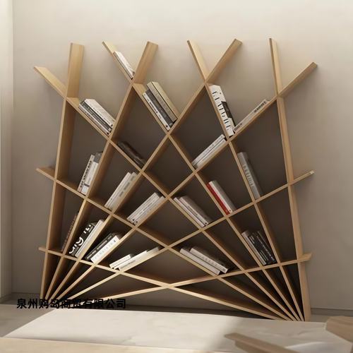 意式极简烤漆书架书柜落地置物架客厅靠墙展示架收纳架储物架隔断