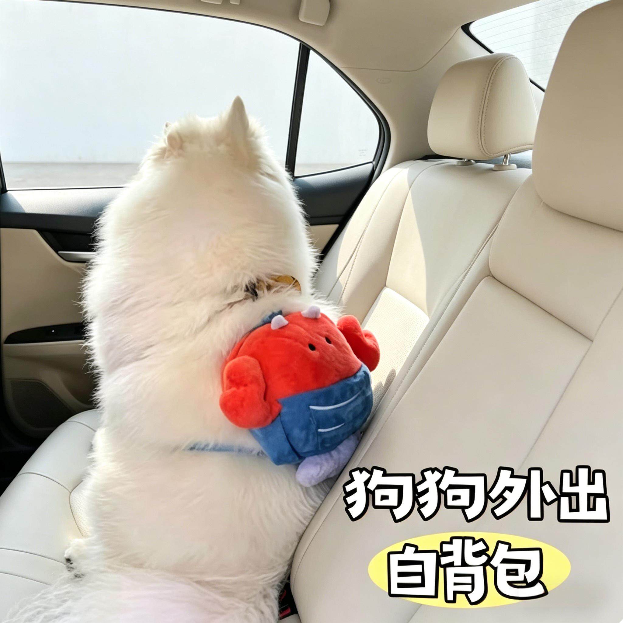 宠物背包超能装遛狗解放双手自背