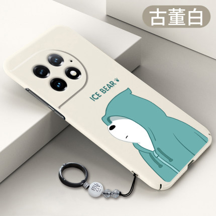 适用于一加Ace2Pro手机壳超薄ace2pro微磨砂卫衣熊oneplus全包硬壳防摔高级创意外壳包镜头个性轻奢不顶膜