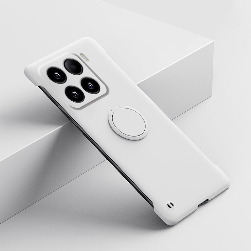 适用于小米15手机壳小米15Pro超薄半包硬壳mi15新款纯色无边框支架款保护套手机套裸机感外壳个性包镜头