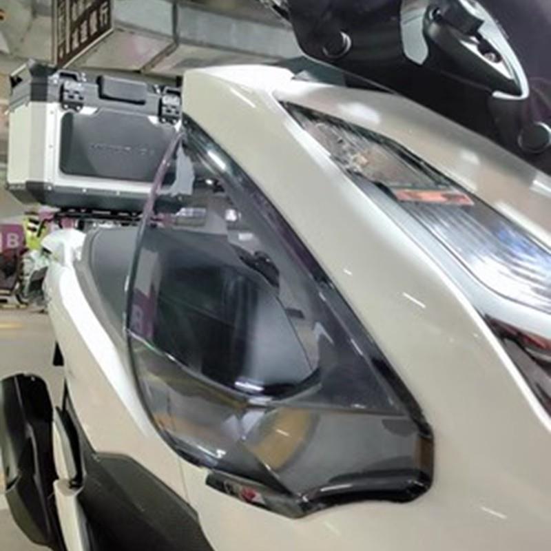 适用本田PCX160挡风护腿板 PCX改装前侧腿部挡风板 防风防水防沙