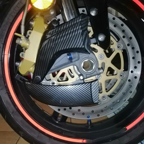 适用凯越450RR改装煞车导流罩 321RR/RO卡钳煞车散热器导风口管