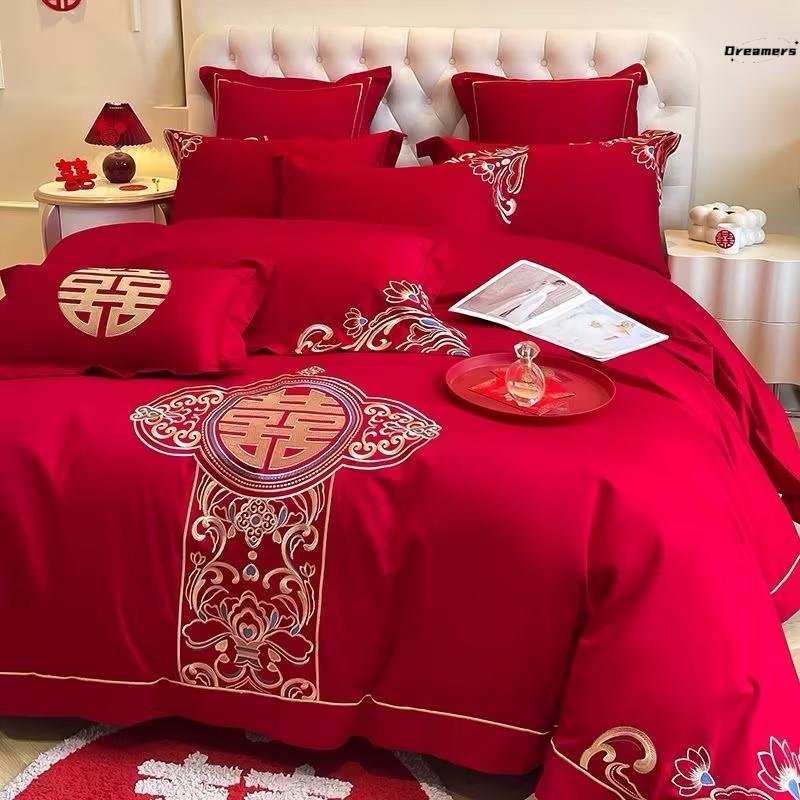 结婚礼四件套婚床上高档女方陪嫁