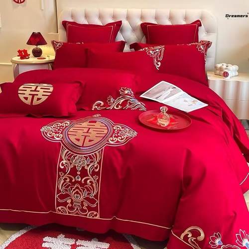结婚礼四件套婚床上高档女方陪嫁