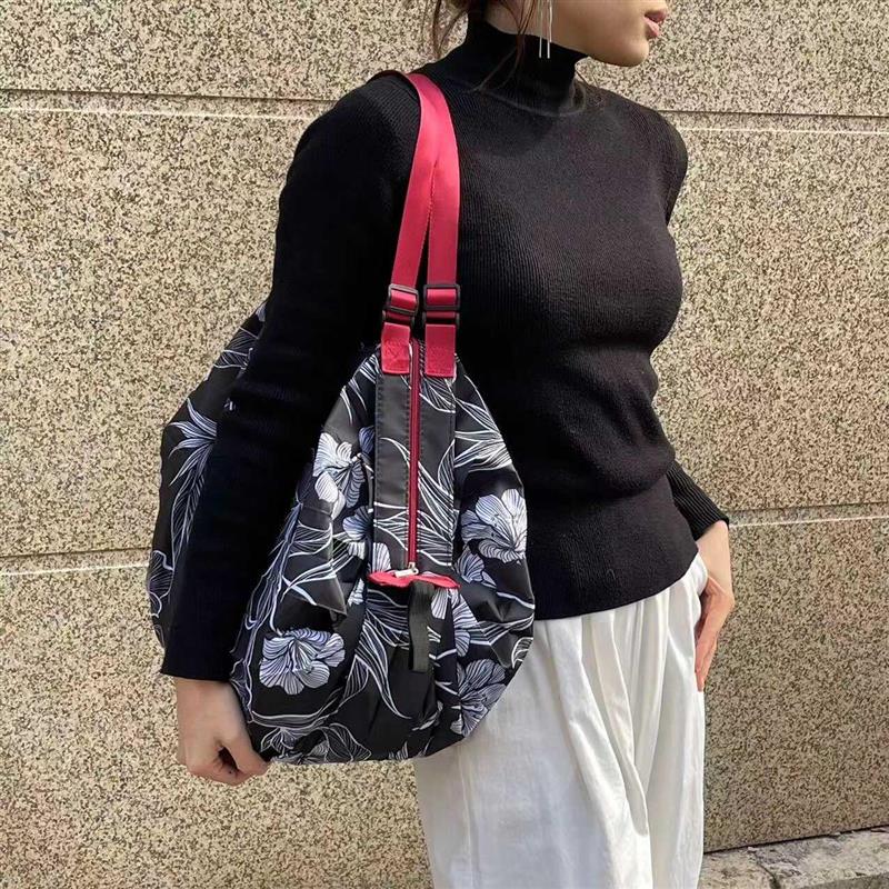 外贸瑜伽包女健身运动大容量手提袋购物买菜收纳旅行风琴布卷厂家