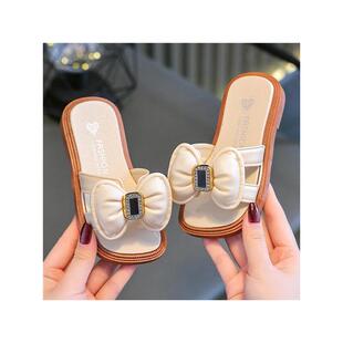 儿童女童拖鞋外穿洋气时尚潮外出凉拖鞋女款2024新款室外仙女风夏